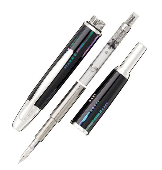 NAMIKI PILOT VANISHING POINT RADEN WATER SURFACE 18K M GOLD NIB FOUNTAIN PEN