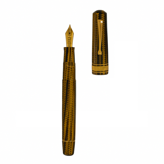 Omas Burkina Celluloid 80th Arte Italiana Anniversary Fountain Pen – 14K Extra Flessibile Nib – Limited Edition (33/80)