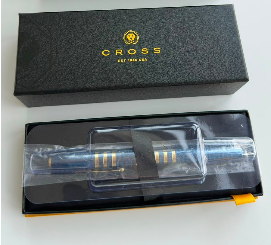 Cross Century II Special Edition 175th Anniversary Collection Translucent Blue Lacquer M Nib Fountain Pen