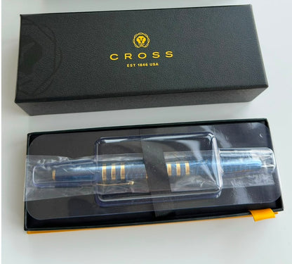 Cross Century II 175th Anniversary translucent blue lacquer fountain pen in presentation box