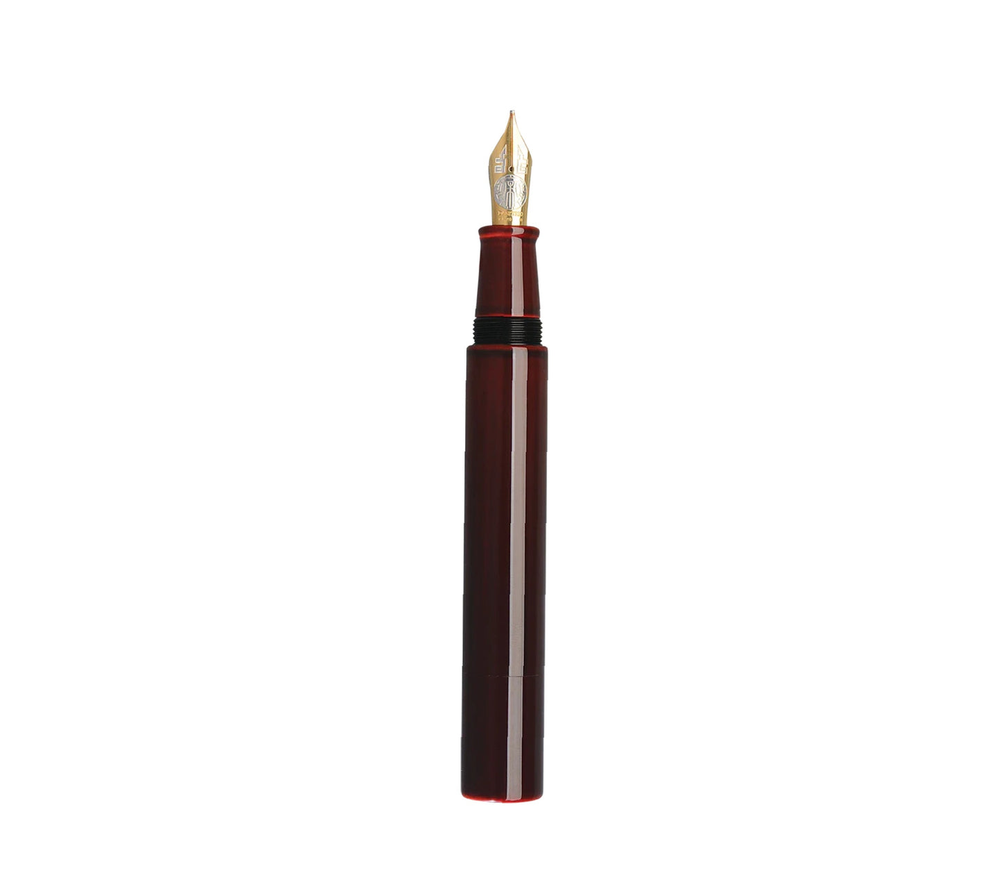 Danitrio Tame-nuri Shu (Red) Genkai 18K Gold B Nib Fountain Pen