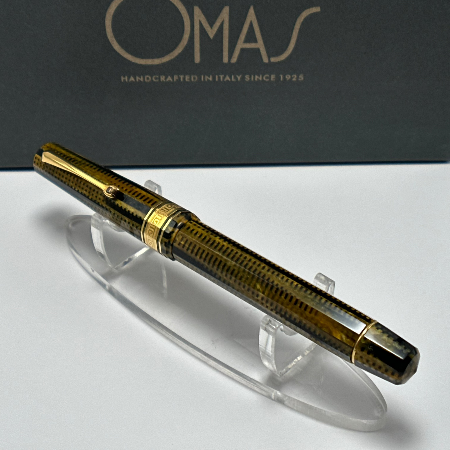 Omas Burkina Celluloid 80th Arte Italiana Anniversary Fountain Pen – 14K Extra Flessibile Nib – Limited Edition (33/80)