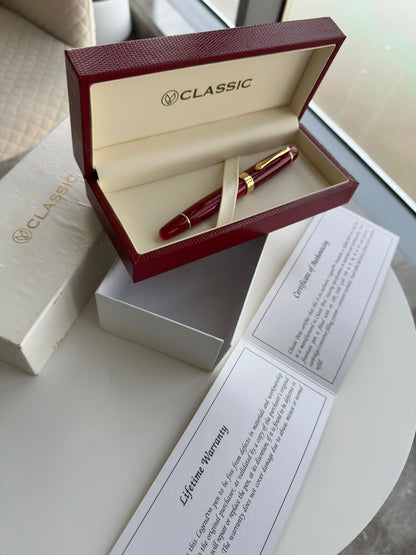 Certificate of authenticity for the Lambrou Classic Pens LM1 fountain pen