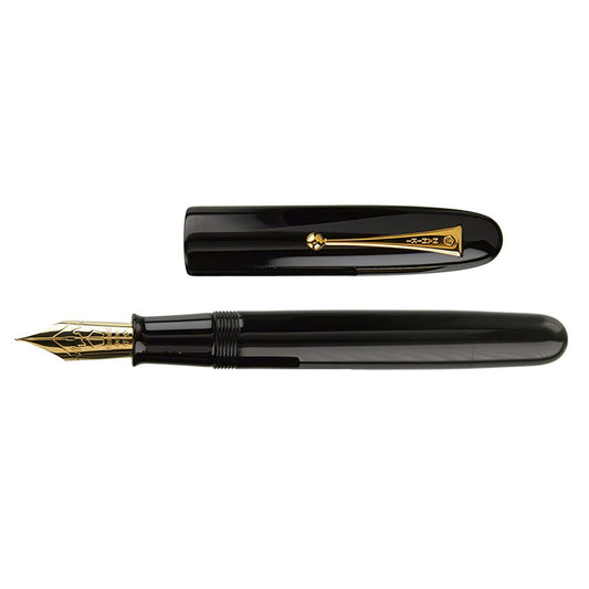 Pilot Namiki Emperor Urushi Black Fountain Pen No.50 FM 18K Gold Nib