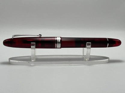 Omas Cocktail Bloody Mary fountain pen on display stand