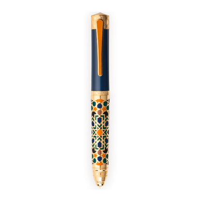 Omas Granada Limited Edition rollerball pen with Moorish-inspired enamel design