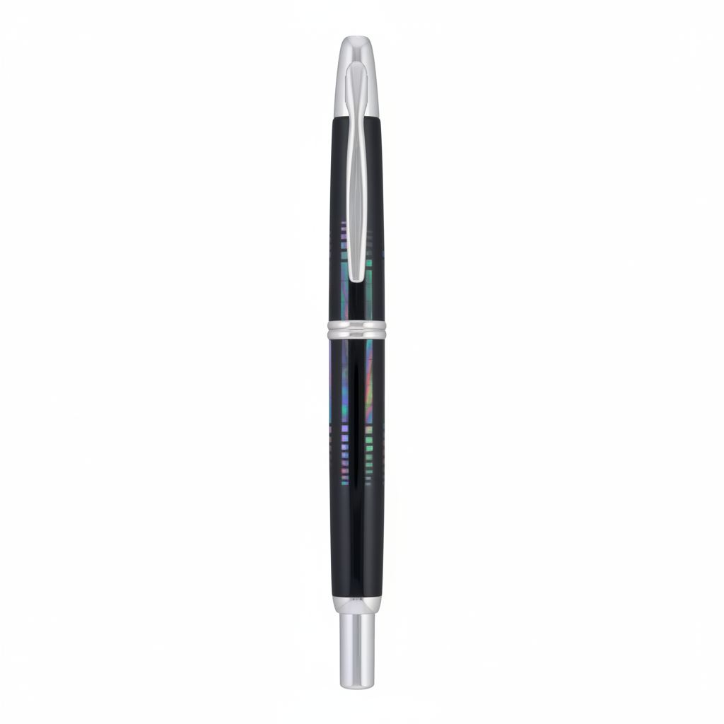 NAMIKI PILOT VANISHING POINT RADEN WATER SURFACE 18K M GOLD NIB FOUNTAIN PEN