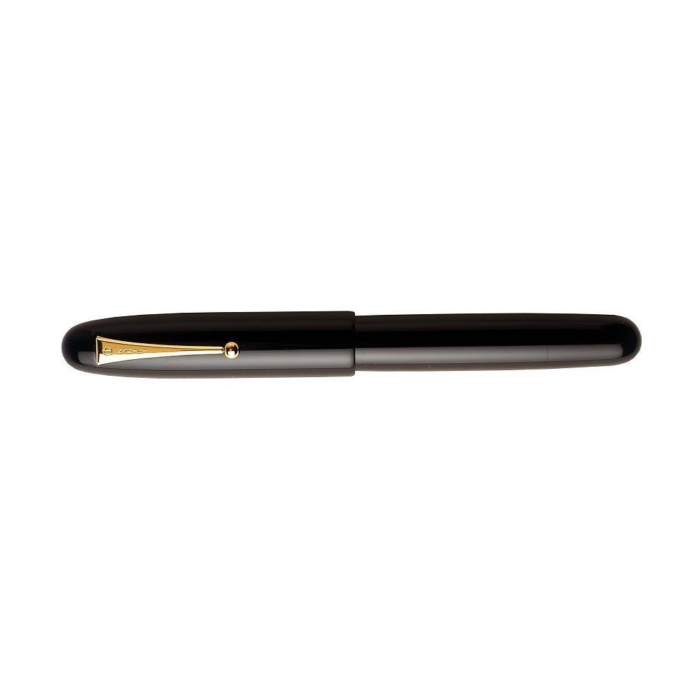 Pilot Namiki Emperor Urushi Black fountain pen, capped view