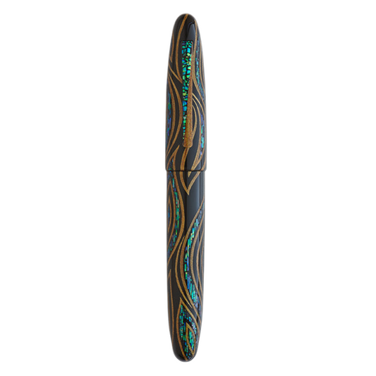 TACCIA Limited Edition Miyabi Empress Fountain Pen Fossils in the Sky Sunset Peacock