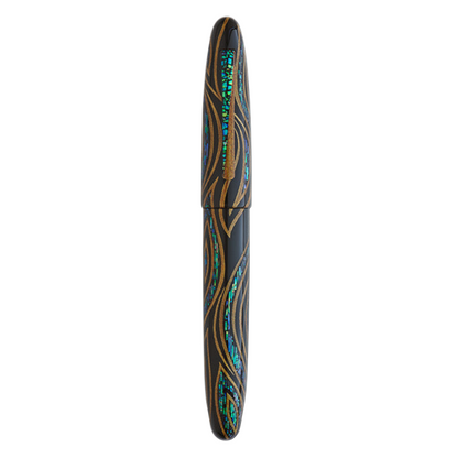 TACCIA Miyabi Empress Fossils in the Sky Sunset Peacock fountain pen