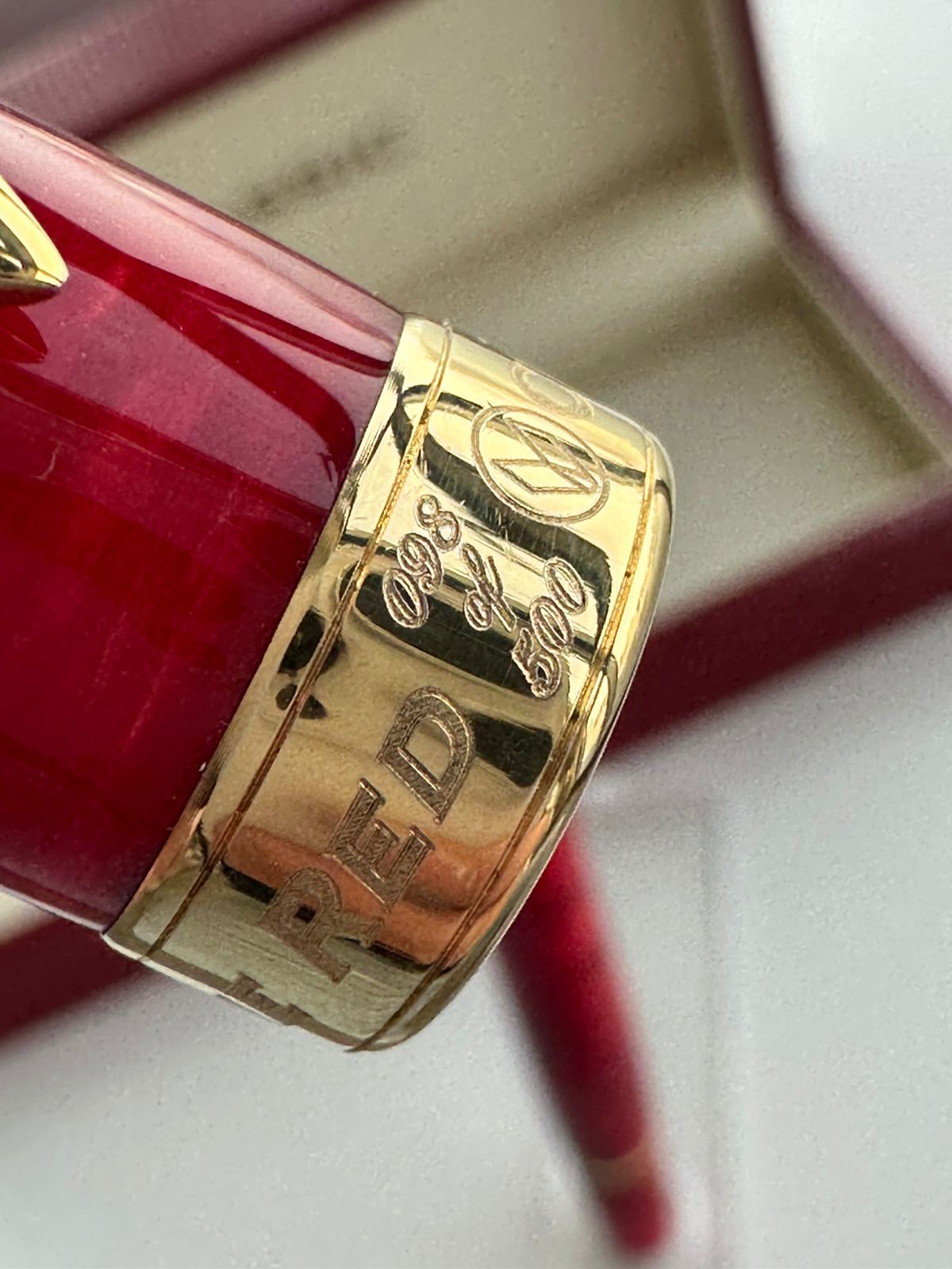 2007 CLASSIC PENS LM1 FLAME RED LAMBROU LIMITED EDITION FOUNTAIN PEN
