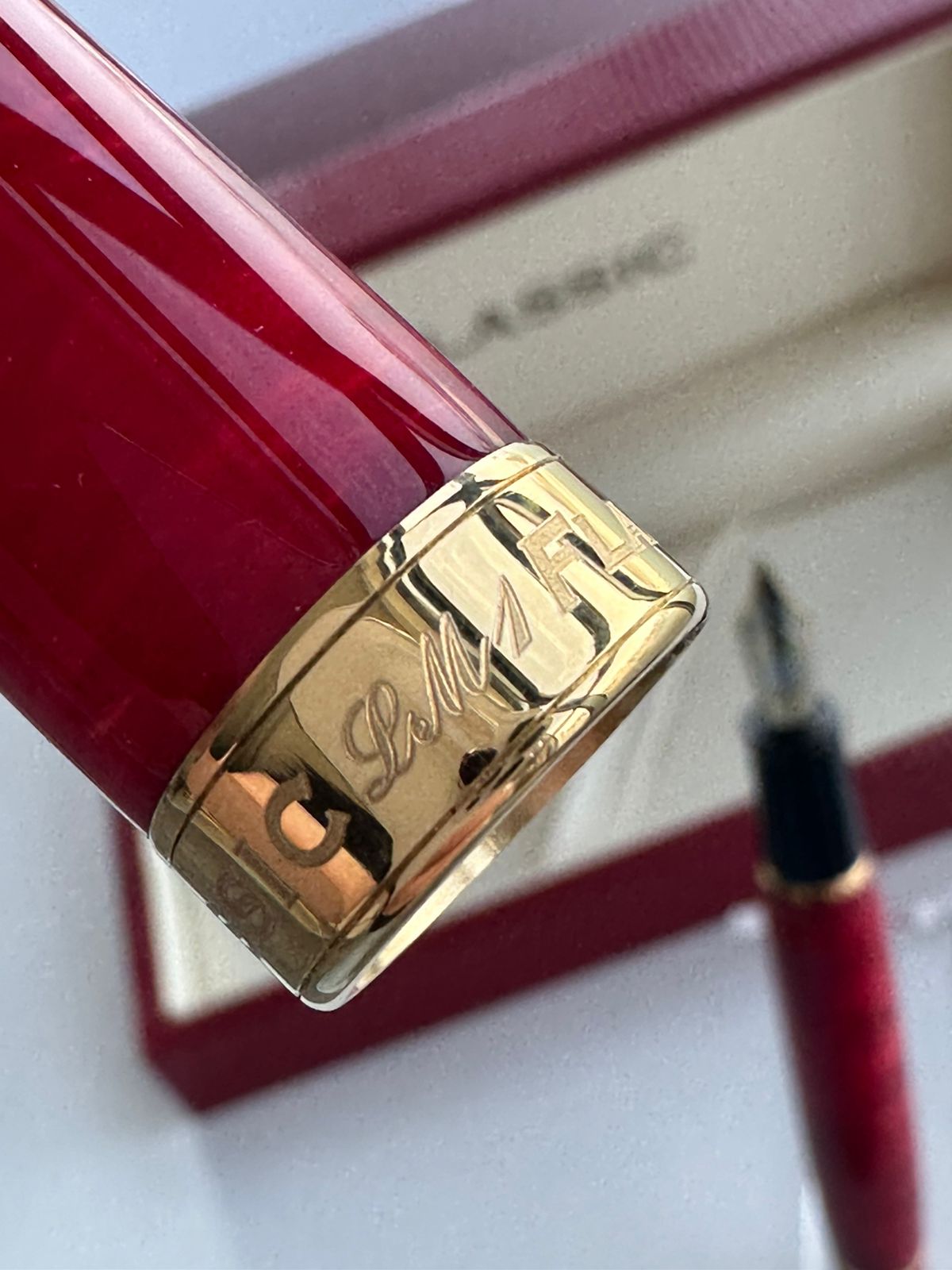 2007 CLASSIC PENS LM1 FLAME RED LAMBROU LIMITED EDITION FOUNTAIN PEN