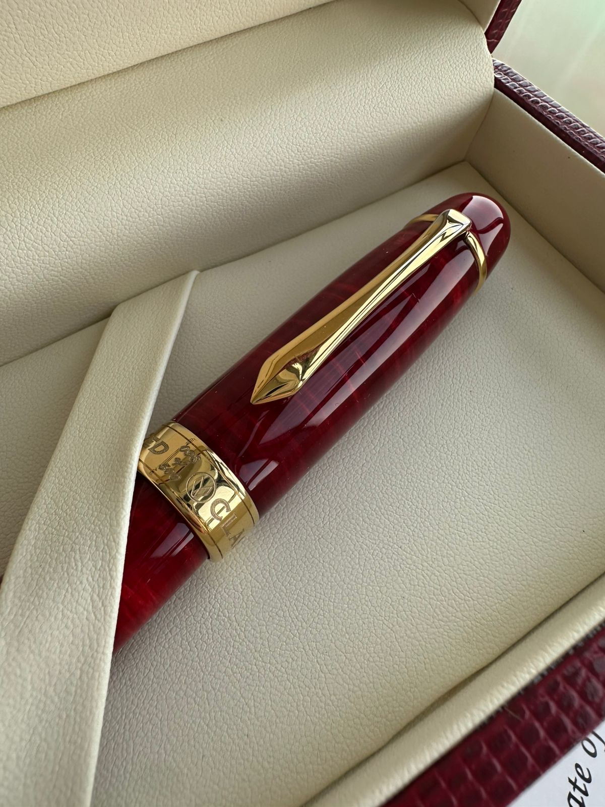 2007 CLASSIC PENS LM1 FLAME RED LAMBROU LIMITED EDITION FOUNTAIN PEN